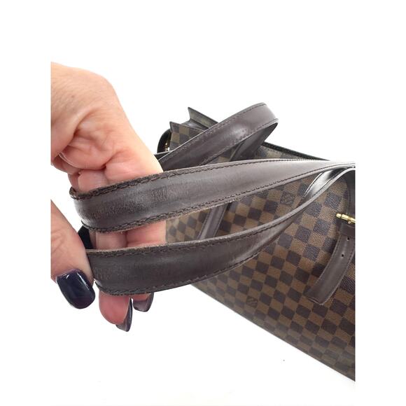 Louis Vuitton Brown Damier Ebene Chelsea Coated Canvas Top Zip Tote Bag - Picture 8 of 11